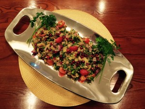 Momma Anita's Armenian Eggplant and Pomegranate Salad